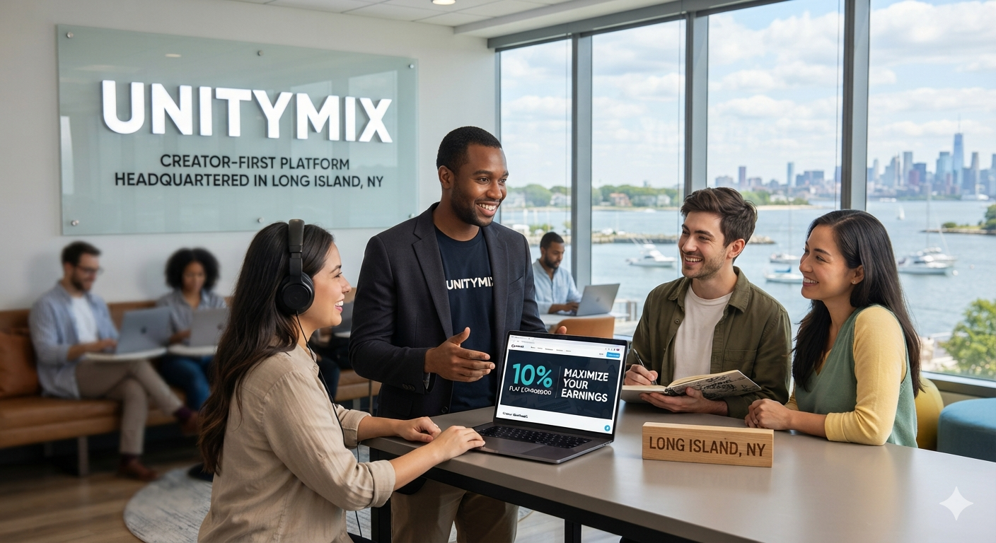 Long Island Tech Startup UnityMix Slashes Platform Commission to 10%, Under-Cutting Legacy Creator Networks