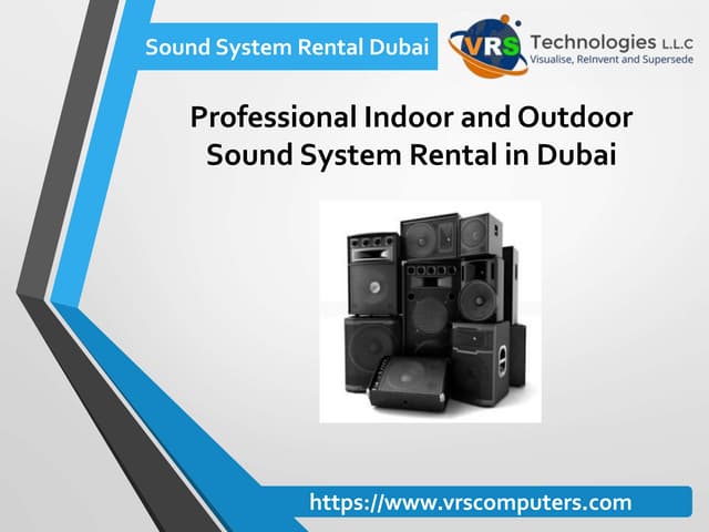 Sound System Rental Solutions for Every Events in Dubai