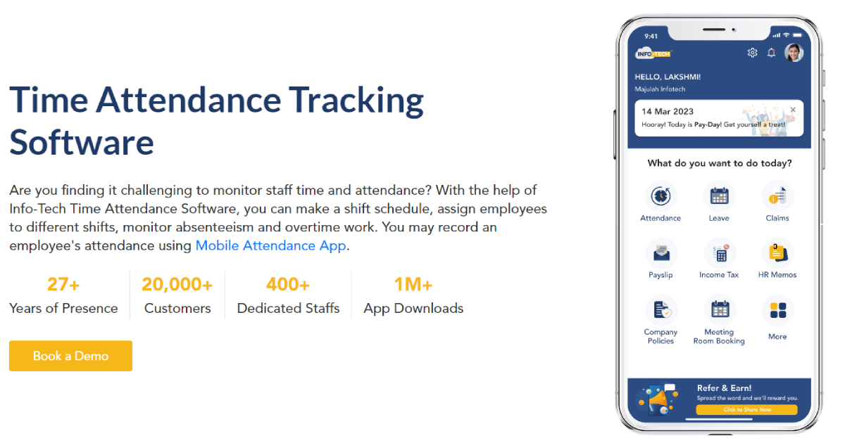 Time and Attendance Tracking Software | Majulah Infotech