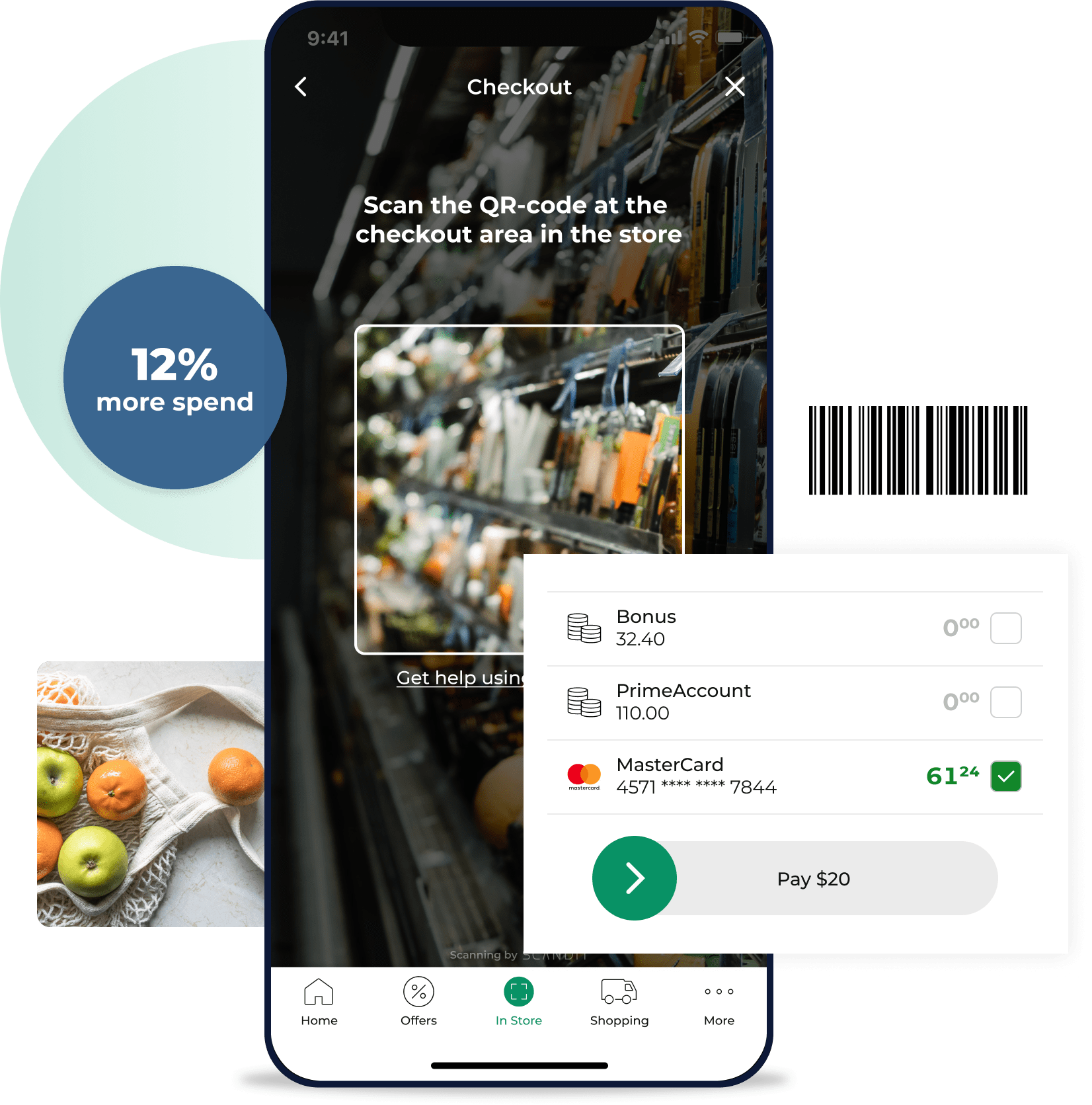 Scan and Pay App - Retail App Platform - Self Checkout App