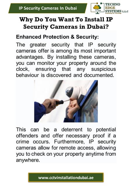 Best IP Security Cameras in Dubai with Enterprise Solutions