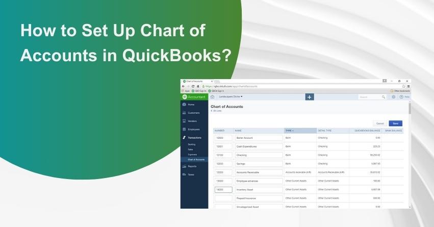 How to Setup Chart of Accounts in QuickBooks? - QAsolved