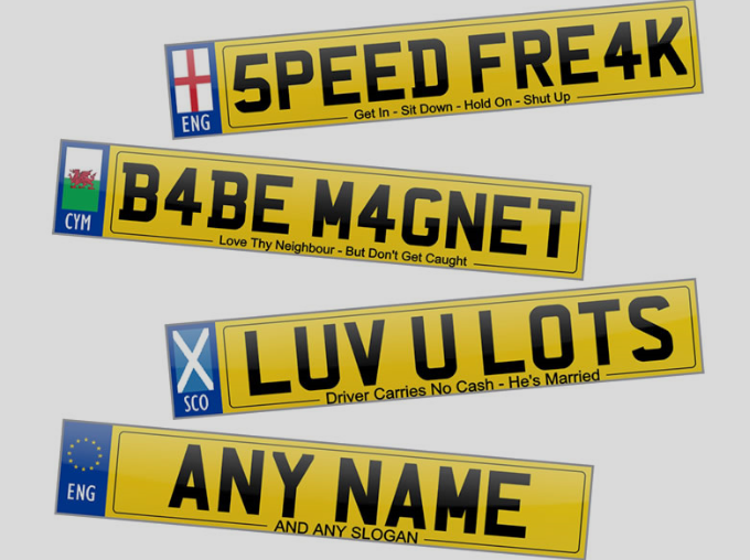 Best Personalised Legal Number Plate Design UK - Regal Plates