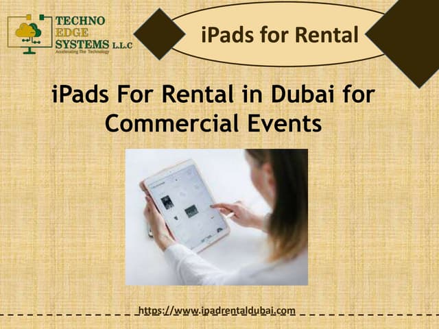 iPads For Rental for Commercial Events in Dubai