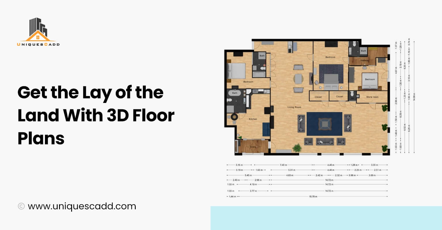 Get the lay of the land with 3D floor plans
