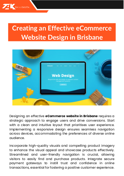 Creating an Effective eCommerce Website Design in Brisbane
