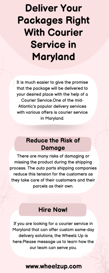 Deliver Your Package Right with Courier Service in Maryland