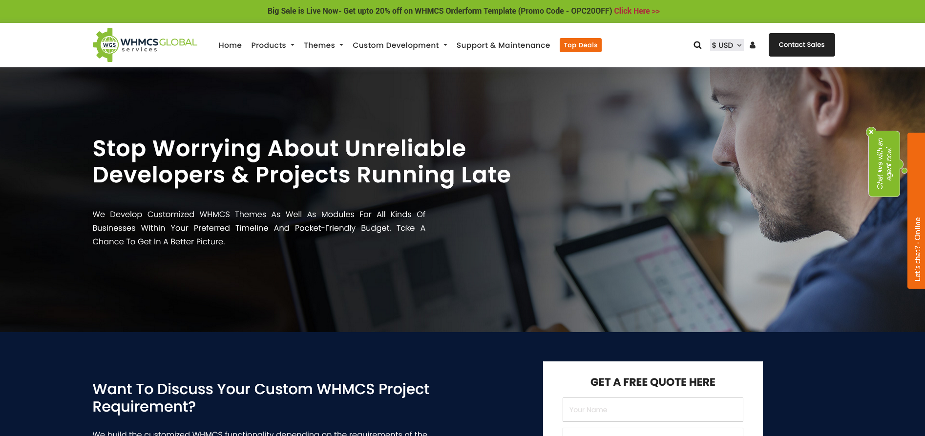 Best Custom WHMCS Theme & Module Development Services