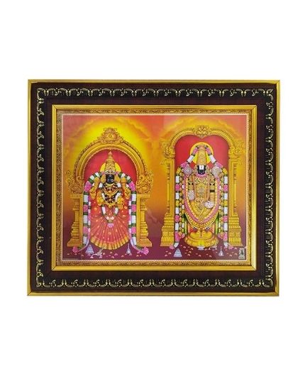 Tirupati Balaji Padmavathi Photo Frame » Puja N Pujari - Book Pandit for Puja, Astrologer & Temple Services Online