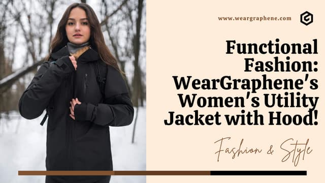 Functional Fashion WearGraphene's Women's Utility Jacket with Hood!.pdf