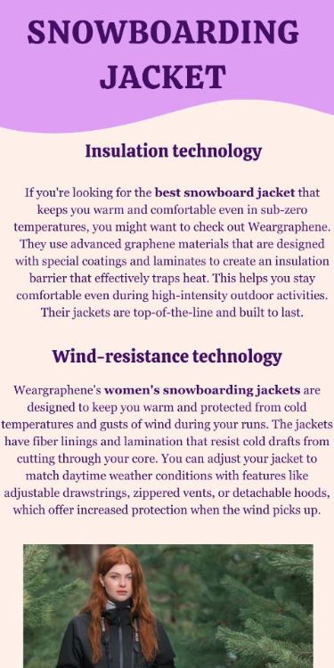 Pin on Women's snowboarding jacket