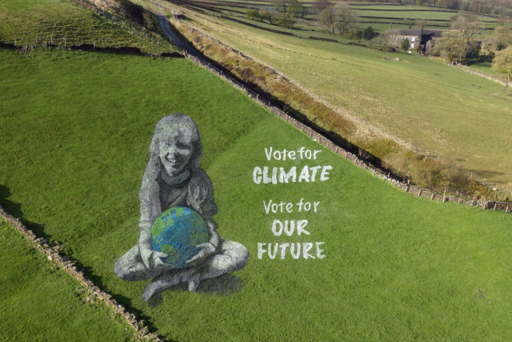 Spray paint art on Hebden Bridge pastures to observe Earth Day - Pakistan Weekly