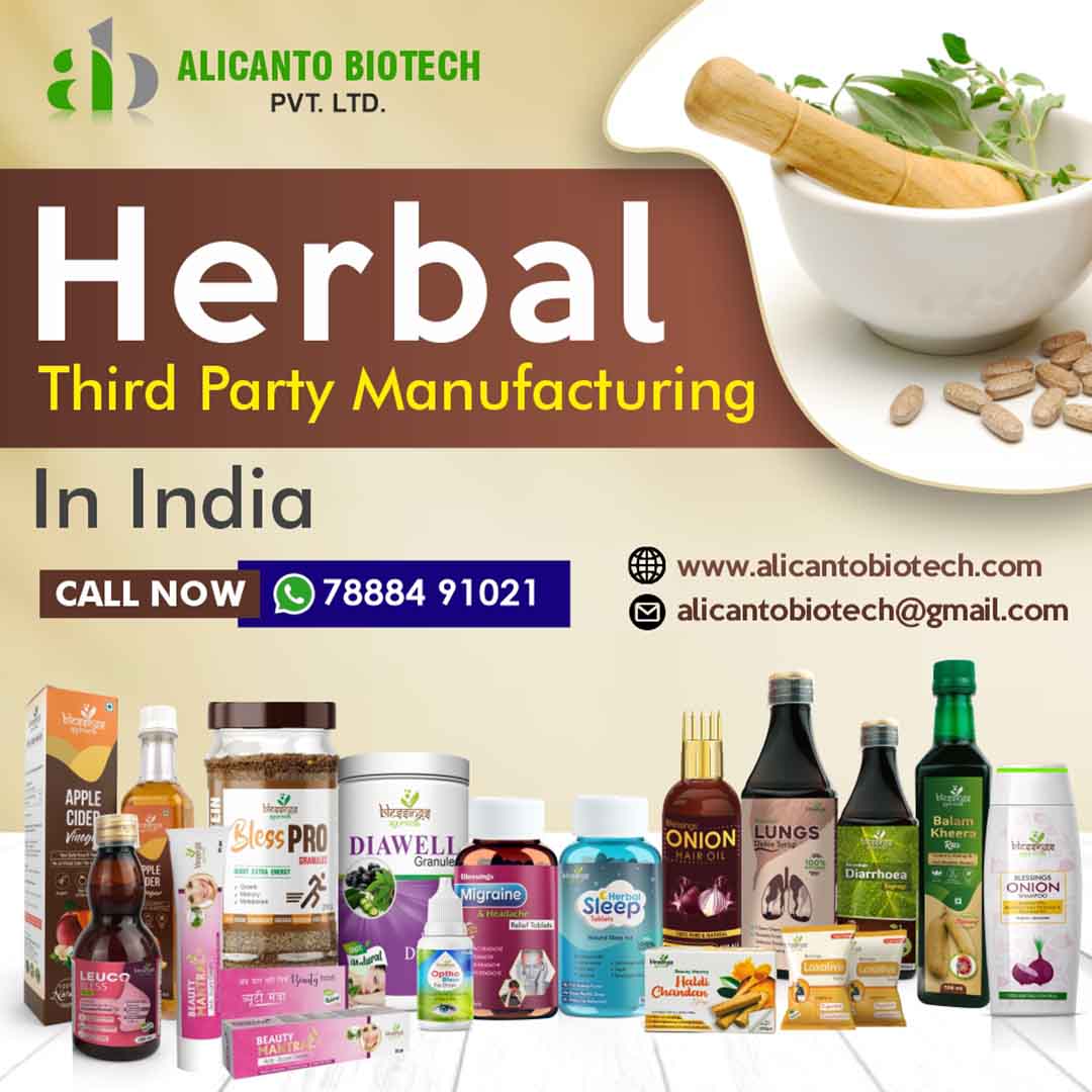 Herbal Third Party Manufacturing Company in India - Alicanto Biotech