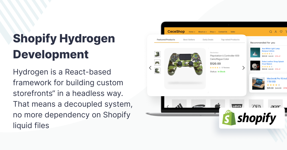 Shopify Hydrogen Development | Shopify Headless | Shopify React