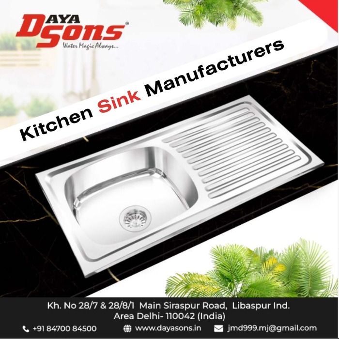 Top Kitchen Sink Manufacturers in Delhi | Daya Son